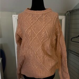 A New Day Crew Neck Sweater with Cable Knit